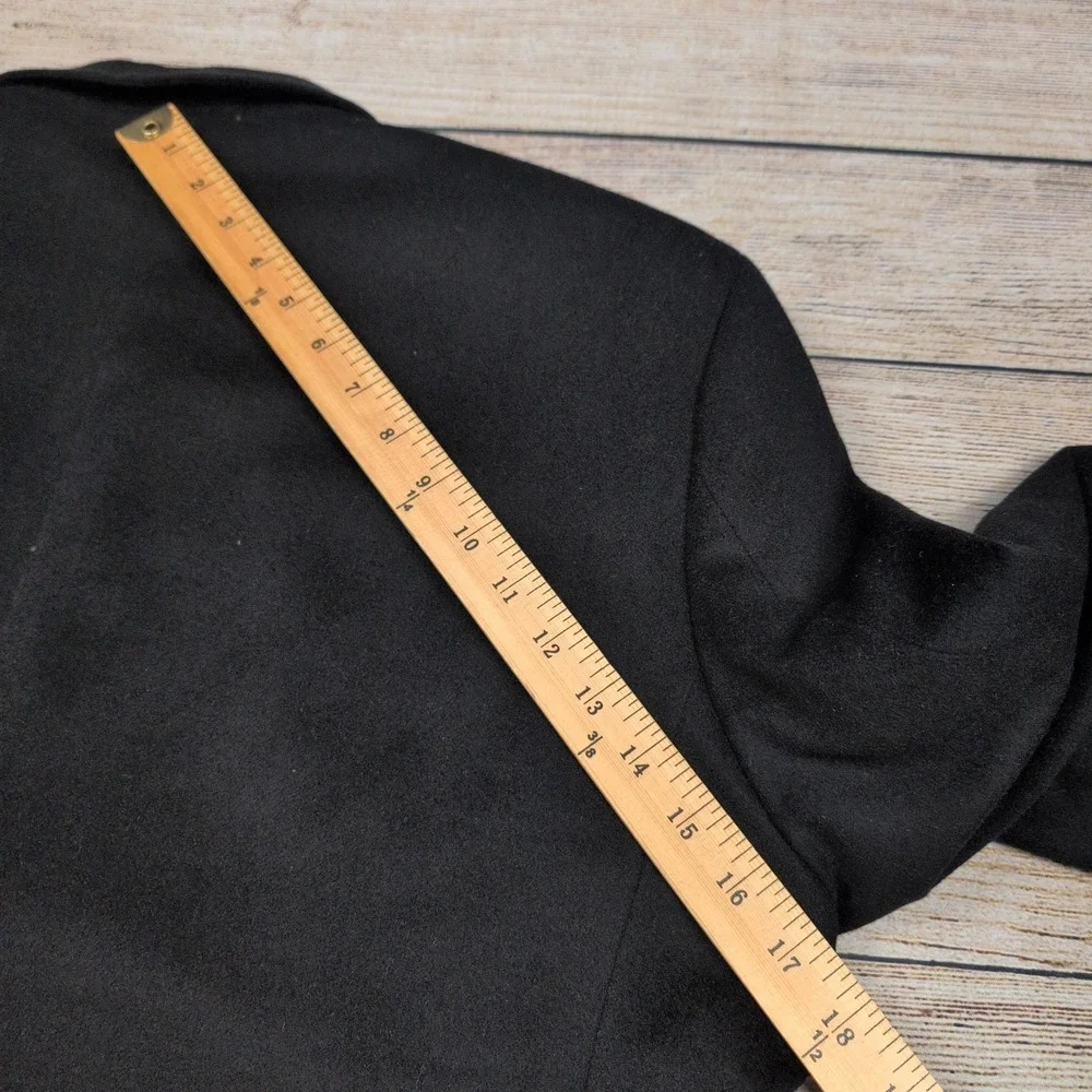 Andrew Fezza Wool Silk‎ Cashmere Black Blazer Jacket Mens 44 L